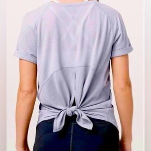 Lululemon Open Up Tie Back Tee